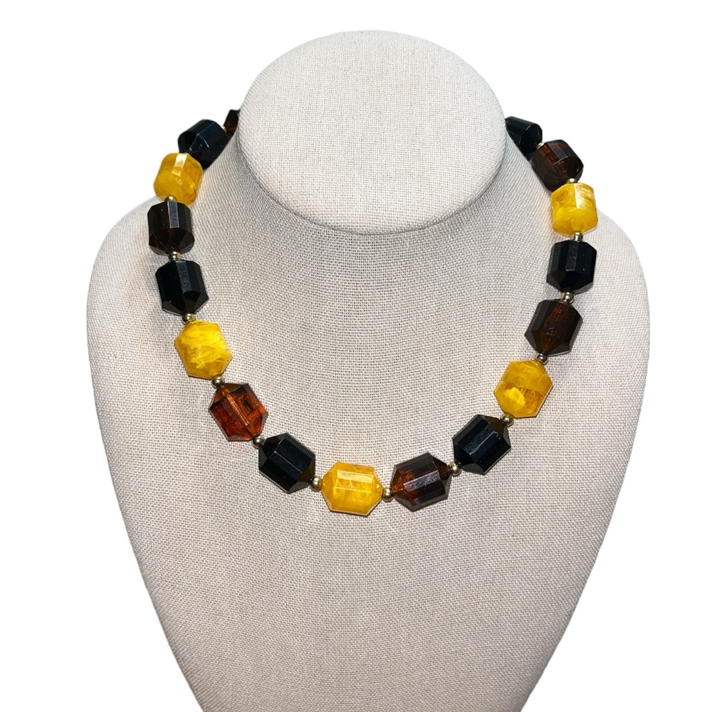 Multi Colored Chunky Bead Necklace